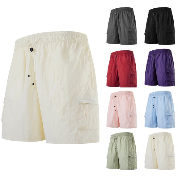 Women'S Solid Color Hooded Pocket With Elastic Waist Shorts Everyday Shorts Summer Fashion Clothing Business Casual Outfits Athletic Stretchy