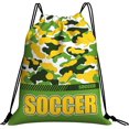 thumbnail image 1 of wqlpp-GIVOTIN Drawstring Backpack Waterproof Gym Drawstring Bags Sports String Bag Camo Sackpack, Soccer Drawstring Bags-camo Green, Soccer Drawstring Backpacks, 1 of 4