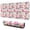 Beige Pink Football, variant on Long Mouse Pads for Desk,Baseball Word Pattern Desk Mats on Top Of Desks, Desk Mouse Pad Extra Large with 3mm Non-Slip Base and Stitched Edge for Gaming,Office,Work,Home 31.5"x11.8"