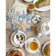 thumbnail image 4 of Blue Starfish Coastal Kitchen Dish Towels for Drying Dishes Set of 2, Eucalyptus Summer Nautical Shell Retro Waffle Weave Microfiber Hand Tea Bathroom Towels Quick Dry & Absorbent Towel 15.7x23.6, 4 of 7