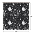 thumbnail image 5 of Black and White Halloween Elements Pattern Shower Curtain 72"x72" ,Bathroom Decorative Shower Curtains Set with 12 Hooks,Modern Waterproof Washable Shower Curtain, 5 of 6