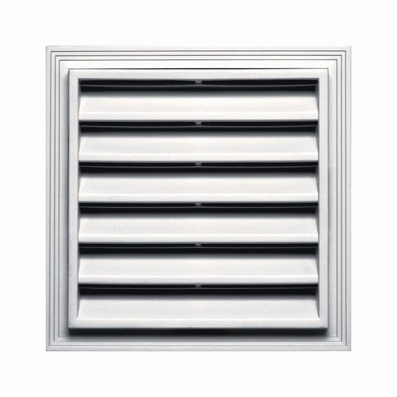 Builders Edge Square Vent 14.2" H X 14.2"W X 1.7" D 12" X 12" 44 Sq. In. Venting Area White