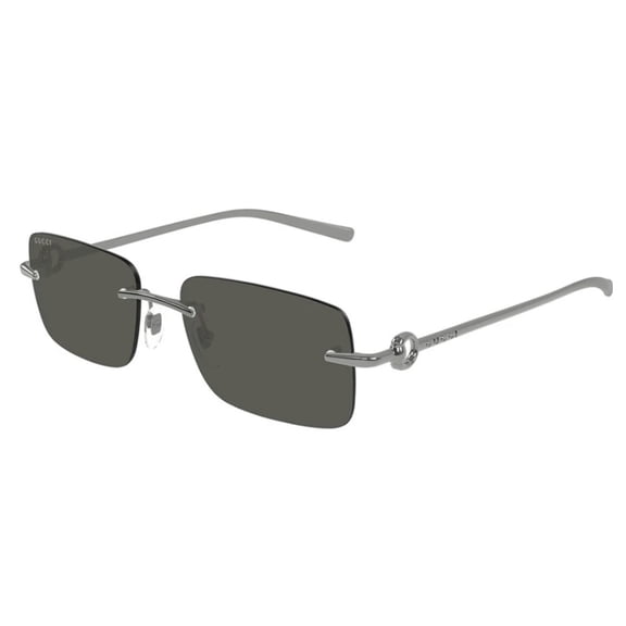 Gucci GG1703S 001 55mm Rectangle Sunglasses Women's Ruthenium