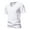 White, variant on Men's Summer V Neck T-Shirt Casual Short Sleeve Slim Fit Pullover Muscle Tee Shirts Sports Baseball Jersey Tops