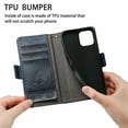 thumbnail image 3 of Compatible with iPhone 14 Pro Max Case with Card Holder, Premium Leather Wallet Case with Flip Card Slots, Kickstand & Magnetic Closure Business Cover for iPhone 14 Pro Max Women Men,Darkblue, 3 of 15