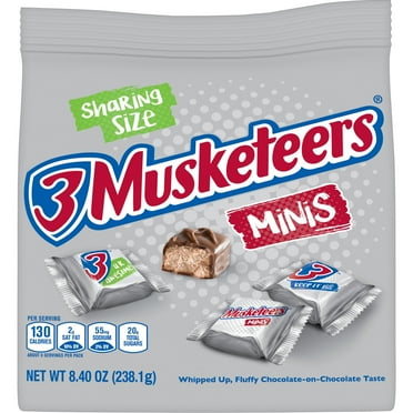 3 Musketeers Minis Size Milk Chocolate Candy Bars - 8.4 oz Bag