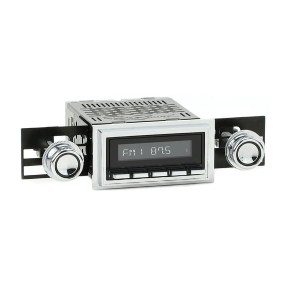RetroRadio Compatible with 1967-68 Ford Mustang Features Include Bluetooth, AUX, AM/FM LABC-M1-226-08-77F1