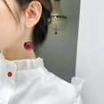 thumbnail image 4 of Pendientes de cereza transparentes de moda coreana para mujer, pendientes bonitos de cerezas de verano para niñas, pendientes sencillos de fiesta de cumpleaños, joyería TUNC Sencillez, 4 of 5