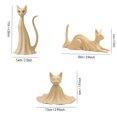 thumbnail image 2 of Yashow Elite Halloween Ghost Cat Decor, 3D Printed Cloak Cat Figurine Statue, Cute Spooky Cat Ornament Centerpiece for Tiered Tray Shelf Desk Home Seasonal Decoration, 2 of 5