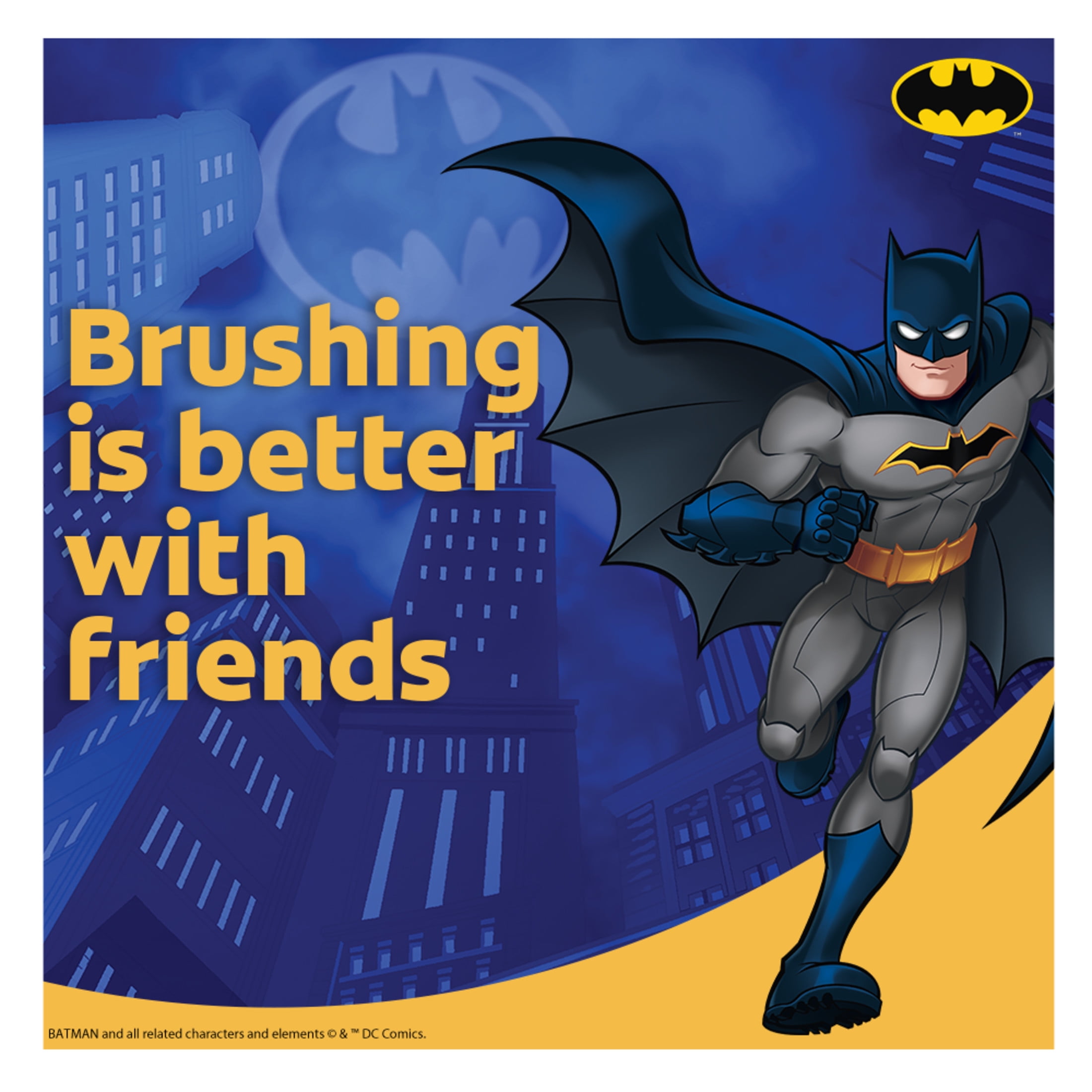 Colgate Kids Extra Soft Toothbrush with Suction Cup, Twin Pack - Batman