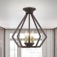 thumbnail image 4 of Livex Lighting 40923-04 3 Light Black Chandelier, 4 of 4
