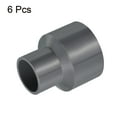 thumbnail image 3 of Uxcell Polyvinyl Chloride Reducer Pipe Fitting 1.57 inch x 0.98 inch 6 Pack Straight Coupling Adapter Connector Gray, 3 of 5
