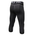 thumbnail image 2 of Men 3/4 Leggings Fitness Compression Sports Tights Base Layer Yoga Pants, 2 of 4