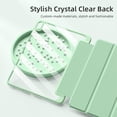 thumbnail image 5 of Getino Compatible with Apple iPad 10th/11th Generation A16 Case 11 inch Clear Back Cover with Pencil Holder, Green, 5 of 7