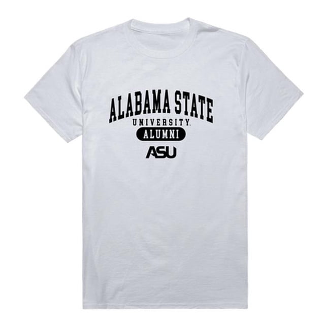 W Republic 559-102-WHT-01 Alabama State University Men Alumni T-Shirt, White - Small