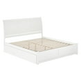 thumbnail image 2 of AFI Portland King Wood Platform Bed with Footboard and Twin XL Trundle, White, 2 of 14