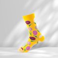 thumbnail image 4 of Calcetines Calcetines largos casuales unisex Calcetines coloridos de moda Moda elástica para el hogar al aire libre Kuymtek Amarillo Única para Hombre, 4 of 5
