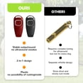 thumbnail image 3 of yingyy 2pcs/set Training Whistle For Dogs Durable And Portable With Clicking Feature Wear-resistant 1Set, 3 of 6