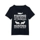 thumbnail image 2 of 1 pc, 100% cotton T-shirt, Fun fishing and hunting gift Christmas Humor Hunter Cool T-shirt Tee For Adult, Men, Women, Teen, Teenager, Adolescent,Youth, 2 of 6