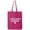 Hot Pink, variant on I Like Food & Kpop Cotton Canvas Tote Bag