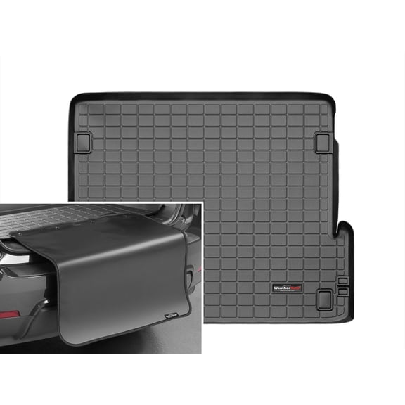 WeatherTech Cargo Trunk Liner with Bumper Protector compatible with 2010-2023 Lexus GX - Behind 2nd Row w/ Bumper Protector, Black