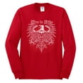 thumbnail image 2 of Wild Bobby, Live To Ride Motto Motorcylce Club Cars and Trucks Mens Long Sleeve Shirt, Red, 2XL, 2 of 3