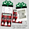 thumbnail image 3 of Big Dot of Happiness Plaid Teacher Appreciation&nbsp;- Holiday and Christmas Gifts&nbsp;Money and Gift Card Sleeves - Nifty Gifty Card Holders - 8 Ct, 3 of 8