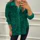 thumbnail image 2 of Tops sin mangas,Blazer informal para mujer, abrigo liso de manga larga con solapa, mezcla de poliéster y elastano, ideal para usar en casa o en la oficina, sopatenor, 2 of 8