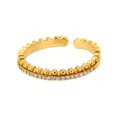 thumbnail image 1 of Anillos de cadena retorcida con hebilla OT de acero inoxidable para mujeres y hombres, Color dorado, anillo de boda abierto, joyería estética de lujo, regalos para parejas, 1 of 4