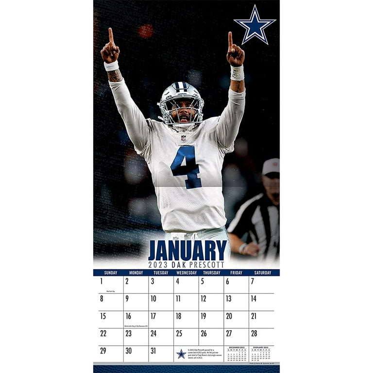 Dallas Cowboys 2023 Wall Calendar - 12 x 12 Inch