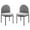 Light Gray, variant on Side Dining Chair, Set of 2, Fabric, Black Grey Gray, Modern Contemporary Urban Design, Kitchen Room Cafe Bistro Restaurant Hospitality