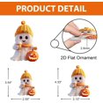 thumbnail image 3 of Adornos de Halloween para árbol de Navidad, adornos personalizados de fantasmas para Halloween, adornos colgantes de acrílico plano 2D para fiestas navideñas, decoración interior del hogar, para famil, 3 of 6