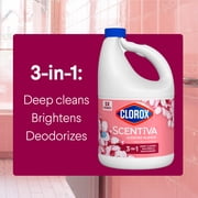 Clorox Scentiva Scented Liquid Bleach, Cherry Blossom & Peach, 121 fl oz