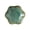 Jade Green, variant on Scalloped Leaf Shape Ceramic Plate for Earrings Keys on Desk