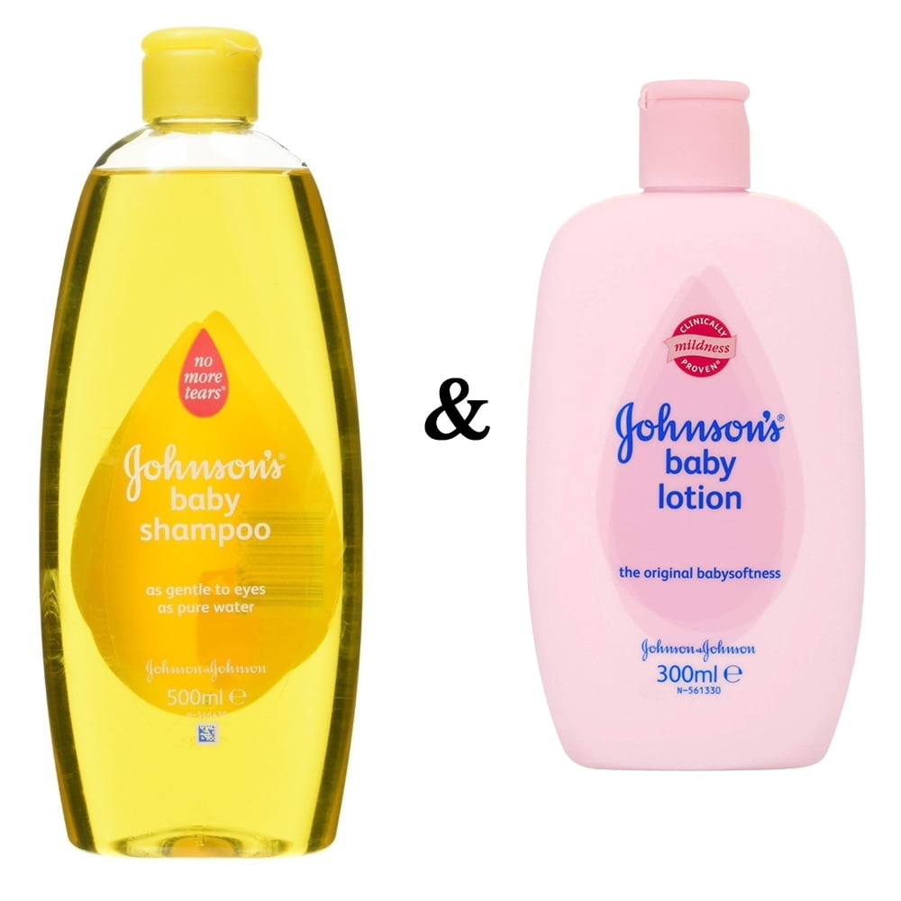 baby shampoo and lotion