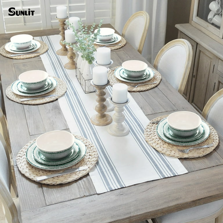 Melamine Dinnerware Lightweight Everyday Dishes Sunlit 18-Piece