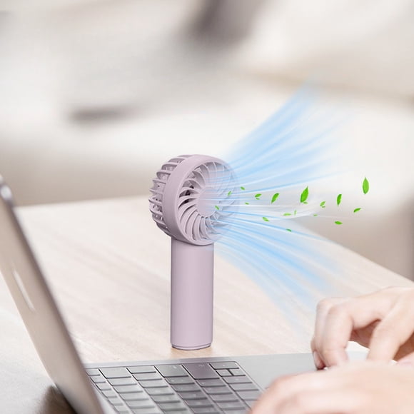 Mini Handheld Fan Battery Powered Small Portable Adjustable Speed USB Rechargeable Fan Powerful Eyelash Fan Suitable For Kids Women Men Indoor Outdoor Travel