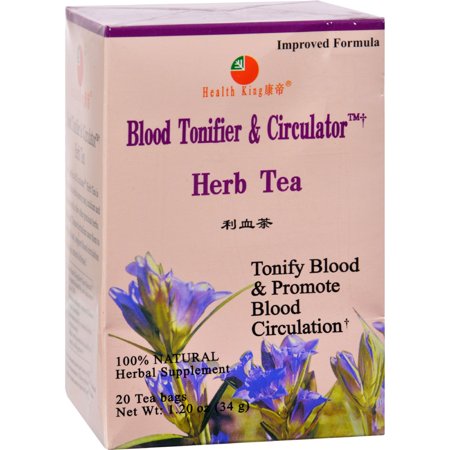 Health King Blood Tonifier & Circulator Tea, 20 (The Best Tea For Health)