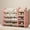 Pink, variant on ICEELF Kids Toy Storage Organizer with 12 Removable Bins, 4-Tier Bookshelf, Toy Storage Cabinet for Playroom, Bedroom, Nursery, Beige