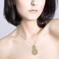 thumbnail image 1 of Chinese Fortune Coin Pure Brass Gourd Copper Coin Pendant Eight Trigrams Traditional Coin For Wealth And Success, 1 of 8