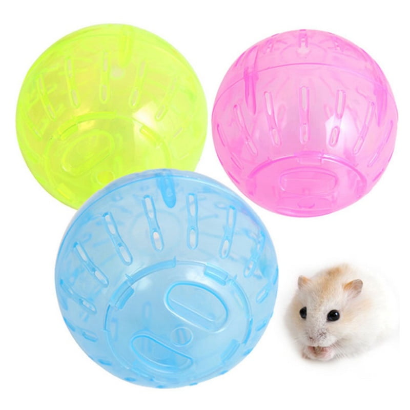 Small Pets Hamster Toy Running Ball with Colorful Cover Plastic Creative Funny 