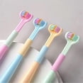 thumbnail image 2 of Triple Head Toothbrush, 3 Sided Toothbrush, Three-Faced Toothbrush Deep Cleaning Soft Bristle Triple Toothbrush For Kids Home Travel, 2 of 5