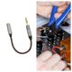 thumbnail image 2 of Adaptador macho de 4,4 mm a hembra de 3,5 mm de alto rendimiento que reemplaza a los auriculares portátiles. Marrón, 2 of 9