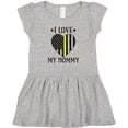 thumbnail image 3 of Inktastic Dispatcher Mommy Gold Line Emergency Girls Toddler Dress, 3 of 5