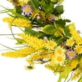 thumbnail image 5 of Northlight Daisy and Berry Floral Spring Wreath, Yellow and Purple 25", 5 of 9