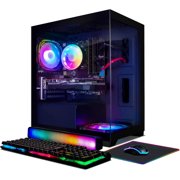 STGAubron Gaming PC Desktop, RX 580 16G, Intel Core i7, 16G RAM, 512G SSD, WiFi, BT 5.0, RGB BT Sound Bar, Win 10 Home