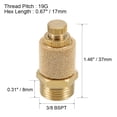 thumbnail image 4 of Top Adjustable Pneumatic Air Exhaust Muffler Copper 3/8 BSPT 19G 2pcs, 4 of 4