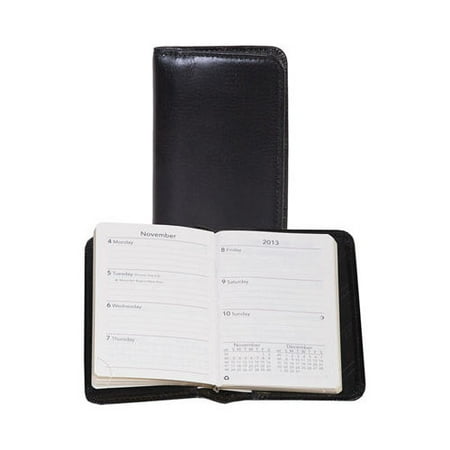 Leather Weekly - Scully Personal Weekly Planner Italian Leather 1007 3.15