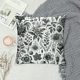 thumbnail image 2 of GOSMITH  Pillow Cases, Pillowcases, White with Yellow Botanical Flowers Cottagecore Green Leaves Floral Garden Pattern Printed, 2 of 5
