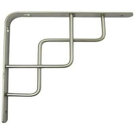 

1pk Prosource SB-035PS Decorative Shelf Brackets 8 x 8 Satin Nickel
